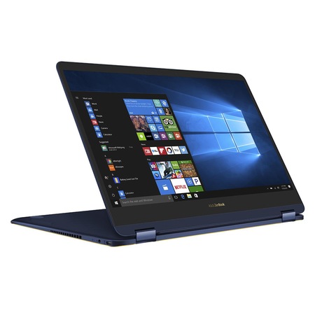 Laptop 2 in 1 ASUS ZenBook Flip S UX370UA cu procesor Intel® Core™ i5-8250U pana la 3.40 GHz, Kaby Lake R, 13.3", Full HD, Touch, 8GB, 256GB SSD, Intel® UHD Graphics 620, Microsoft Windows 10, Royal Blue