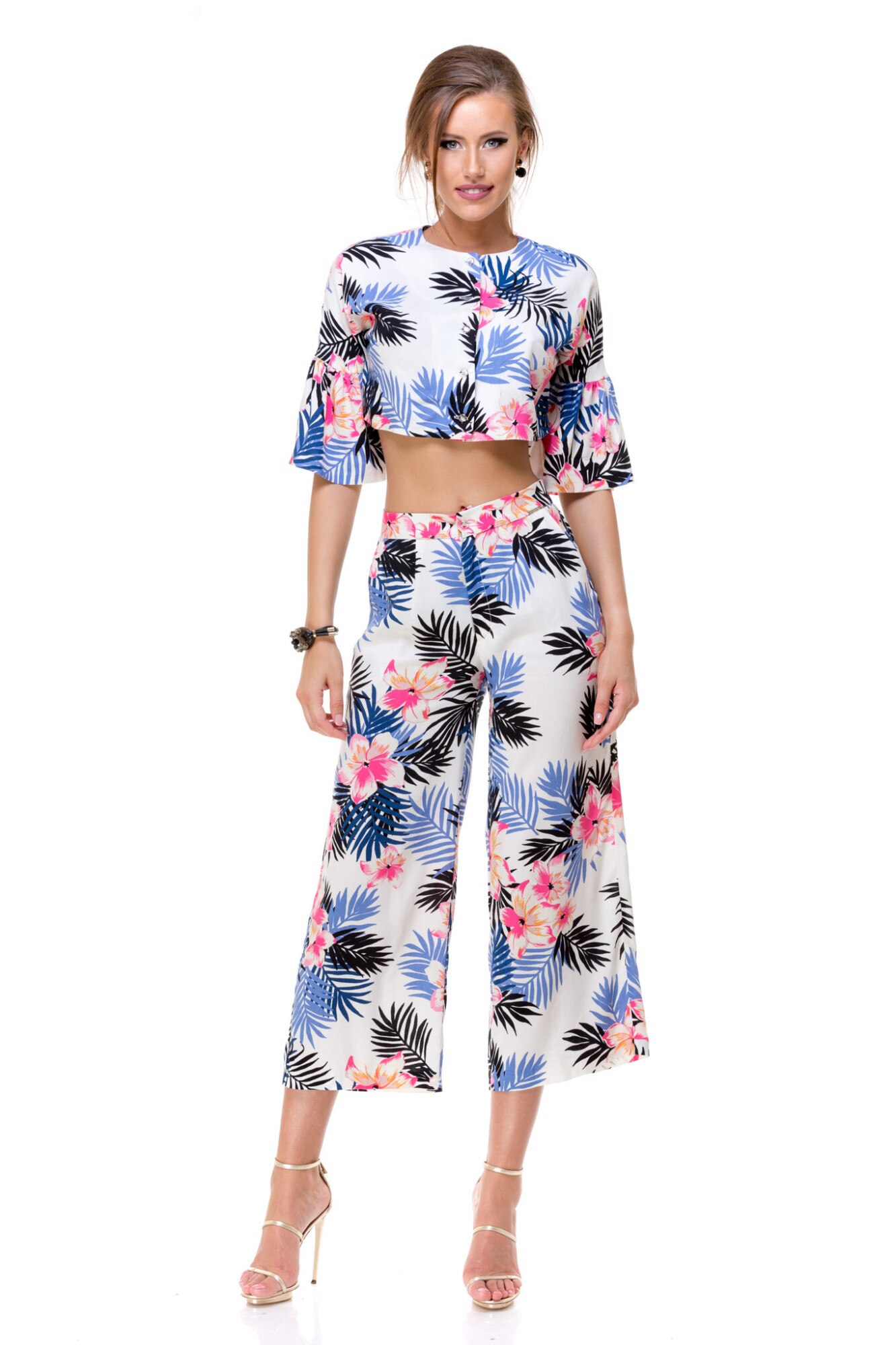 Compleu Bacio Di Moda White Flowers Masura M - eMAG.ro