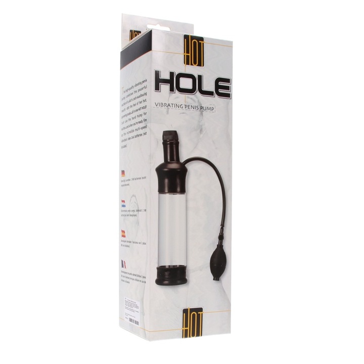 Пенис Помпа SEVENCREATIONS, Вибрация, Прозрачен