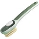 Perie Multifunctionala 2 in 1, Perie Densa/Perie din Piele de Caprioara, cu Recipient Lichid, Maner Lung, 20.1x 4.3 x 5 cm, Verde