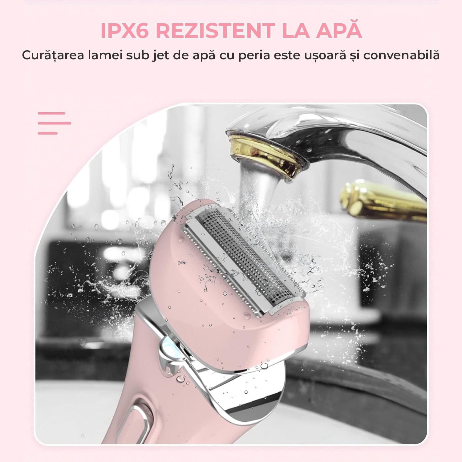 Aparat de Ras Electric pentru Femei Elindor® Epilator 3 in 1 Umed si ...