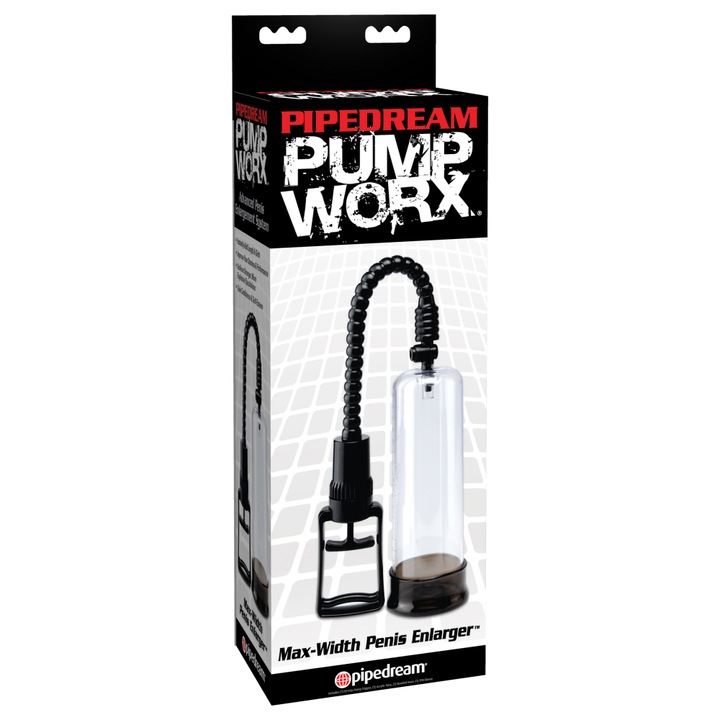 Pump Worx Péniszpumpa, max-péniszszélesség nagyító, /fekete