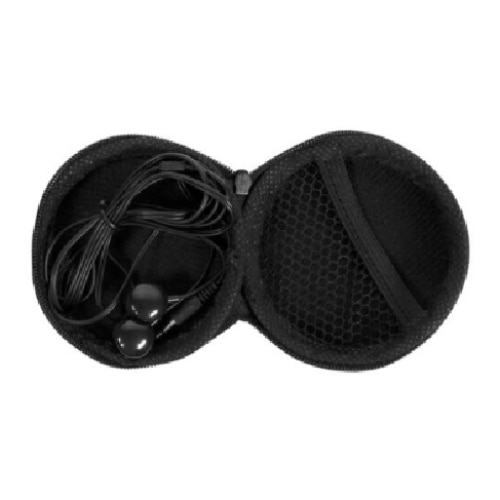Casti audio In Ear pentru telefon, compatibilitate universala, Jack 3.5mm, husa de depozitare inclusa, 1.2m, Negru