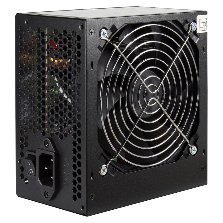 Sursa Inter-Tech SL-700 Plus TBO 700W bulk, ventilator silentios de 120mm cu control termic automat, non modulara, Negru