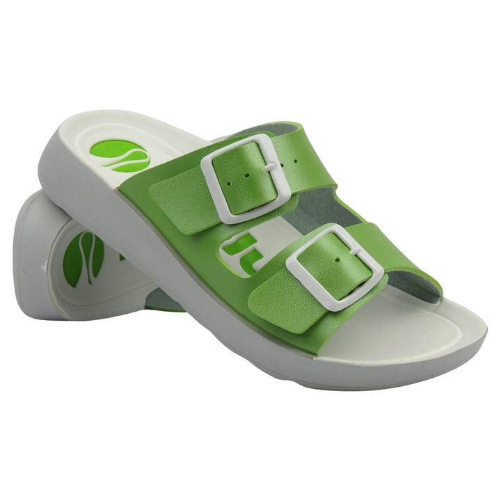 Női papucs INBLU AG-04, állítható pántokkal, gumi, zöld