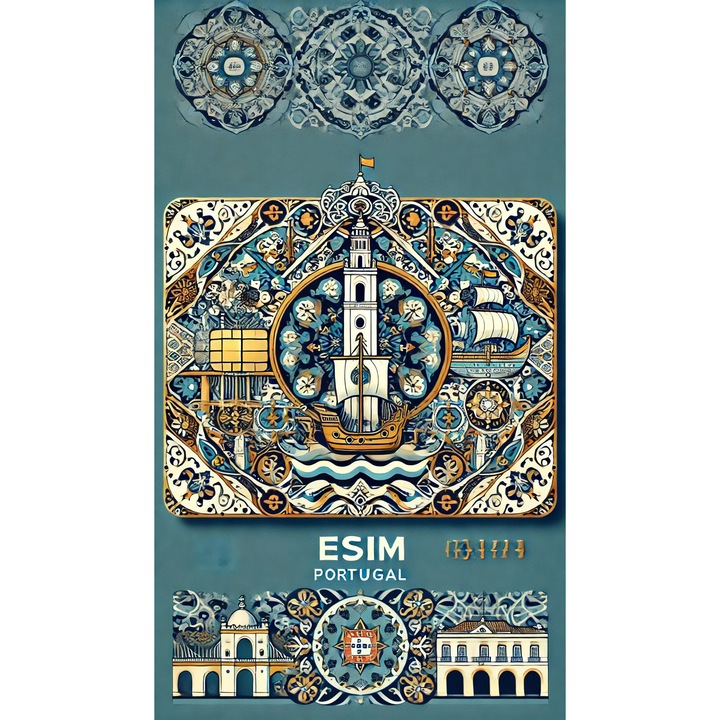 Roaming eSIM 3 GB adat, Nagy sebességű eSIM 5G-ig, az aktiválástól számított 14 napig érvényes, Portugália