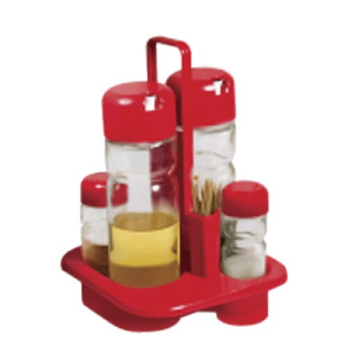 Oliviera 5 piese suport plastic culoare rosie N407 MN013292