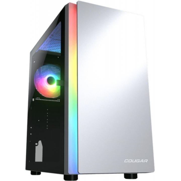 Carcasa Cougar Purity RGB, iluminare ARGB, Mini Tower Alb