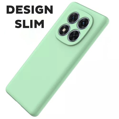 Husa pentru Xiaomi Redmi Note 14 Pro 5G Daden® din Silicon, Ultra Slim, Calitate Premium, Interior din Microfibra, Protectie Sporita, Antisoc, Verde menta