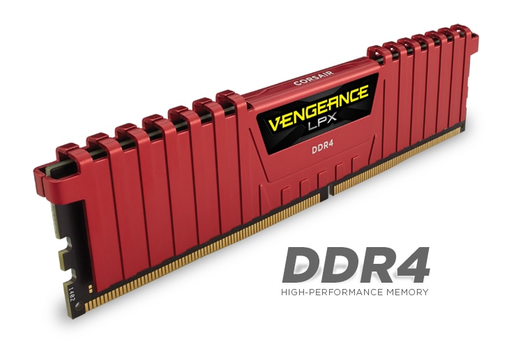 Memorie Corsair Vengeance LPX Red, 16GB DDR4, 2133MHz, CL13 - eMAG.ro