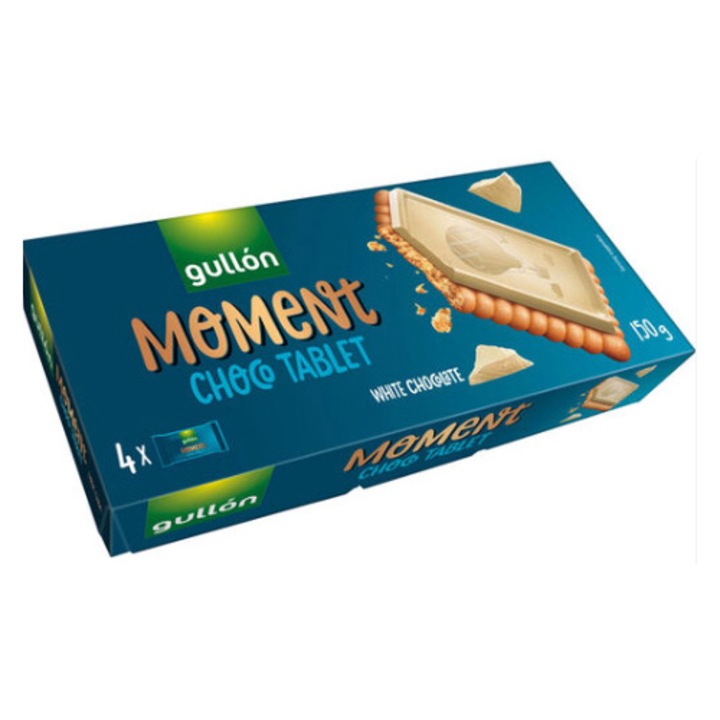 Biscuiti cu ciocolata alba, Gullon, 150g