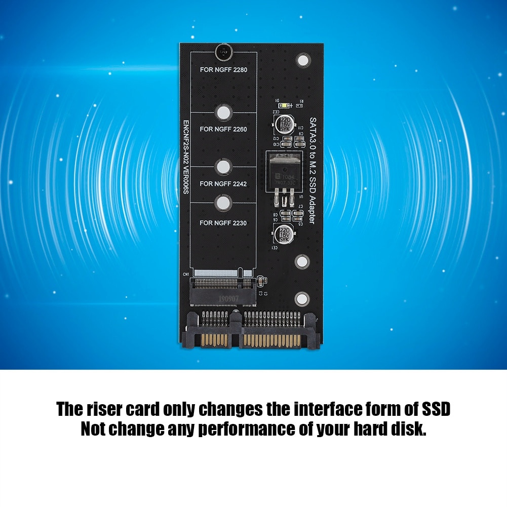 AKB 3Dカード Card adaptor M.2 NGFF la SATA 22PIN, suport SSD SATA, dimensiuni