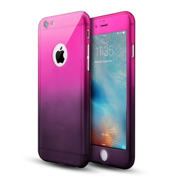 Husa MyStyle FullBody Degrade pentru Apple iPhone 7 Plus acoperire totala 360 grade cu folie de protectie gratis Husa MyStyle FullBody Degrade pentru Apple iPhone 7 Plus acoperire totala 360 grade cu folie de protectie gratis