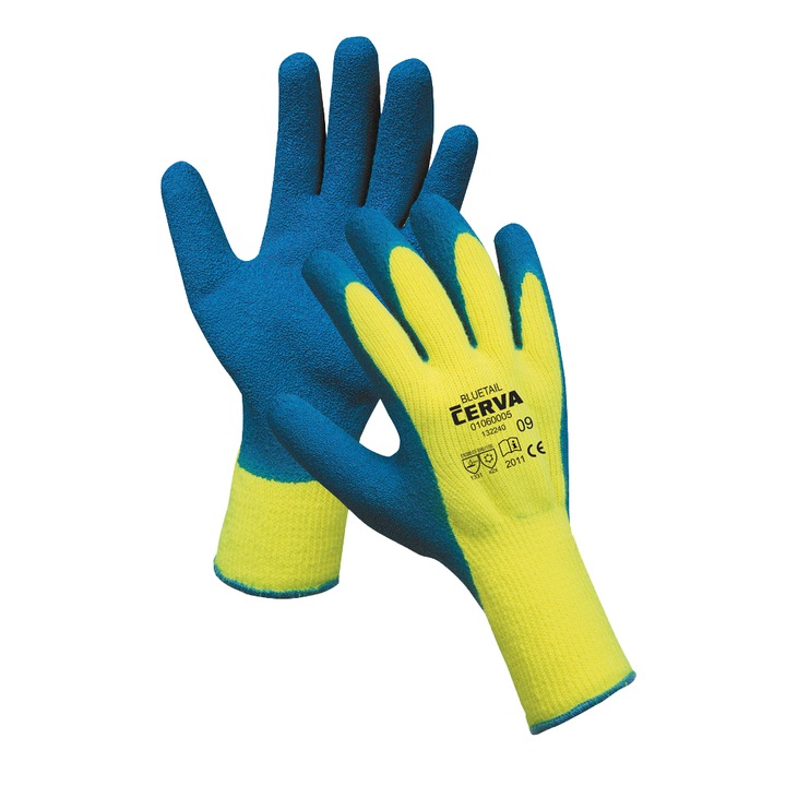 F&F kesztyű, Latex, Téli, Kék