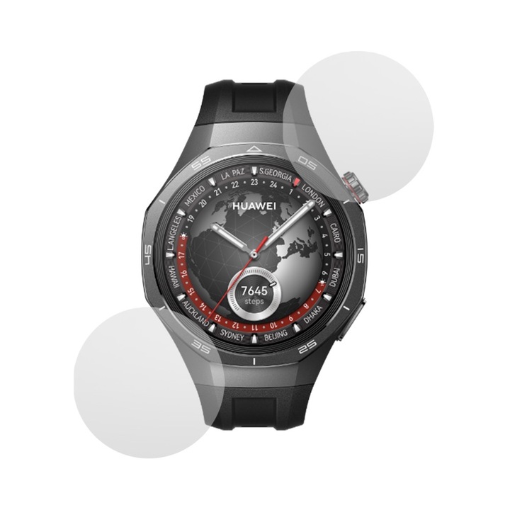 2 db Huawei Watch GT 5 Pro 46 mm-es filmmel kompatibilis film, InvisiFlex matt, tükröződésmentes, tükröződésmentes, ideális védelem, puha tapintás, regeneráló tulajdonságok, oleofób bevonat, ULTRA HD technológia