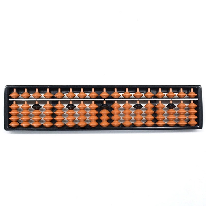 Abac Tioialz®, 17 coloane, 26.5x6x1.5cm, pentru calcul matematic, portabil, pentru copii si adulti