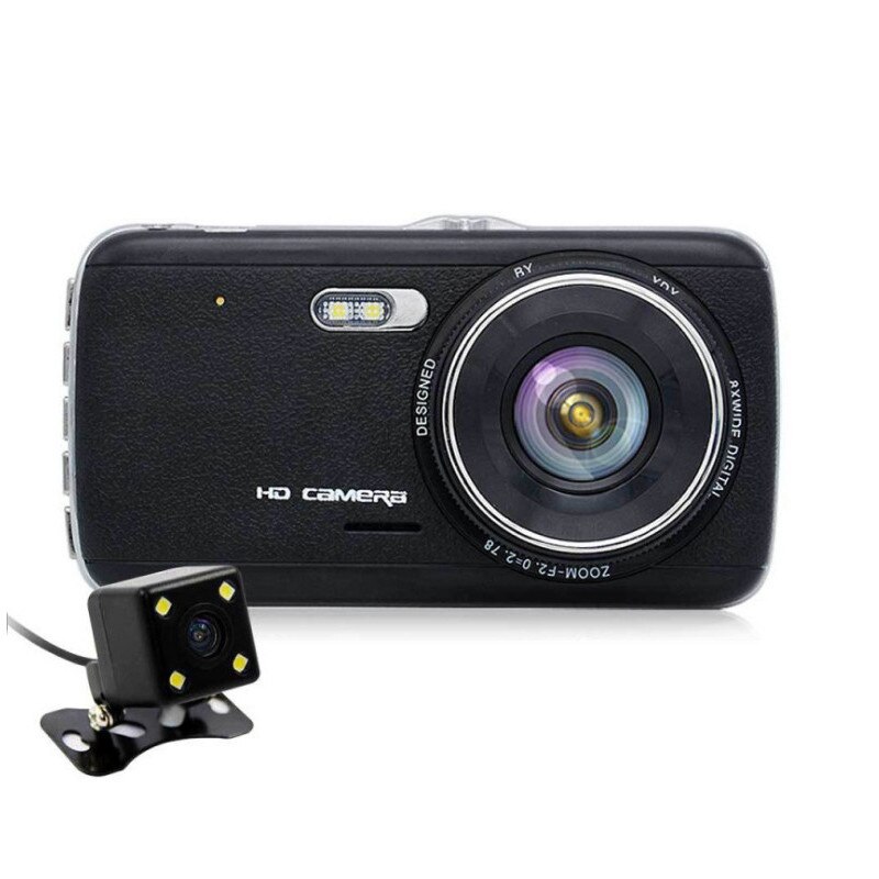Camera Auto Dubla iUni Dash DC04, Full HD, Senzor G, LCD 4.0 Inch, Detectare miscare, Night vision