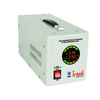 Sursa neintreruptibila si invertor cu unda sinusoidala pura Intelli 1000VA 700W Sursa neintreruptibila si invertor cu unda sinusoidala pura Intelli 1000VA 700W