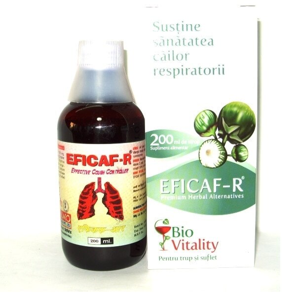 Sirop Eficaf-R pentru sanatatea cailor respiratorii 200 ml Bio Vitality