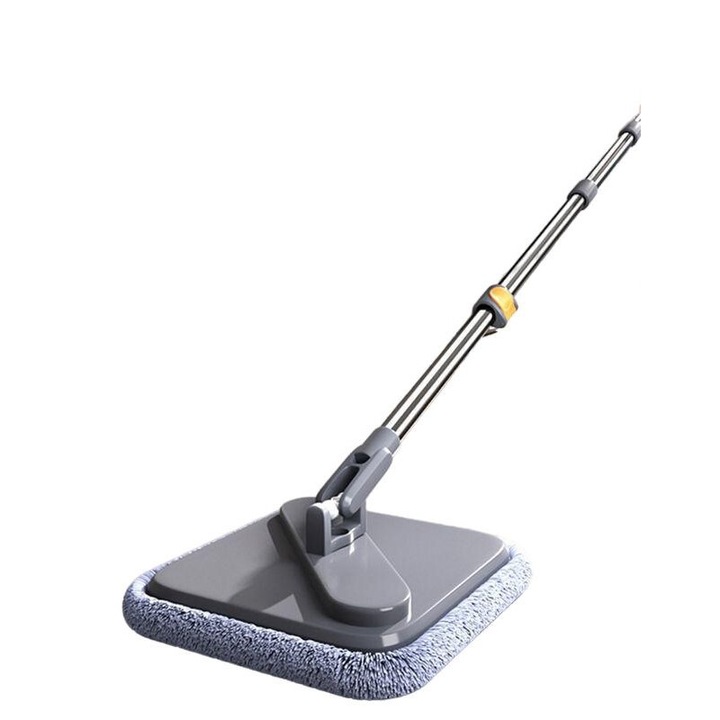 Mop rotativ, material din fibre ultra-fine, gri