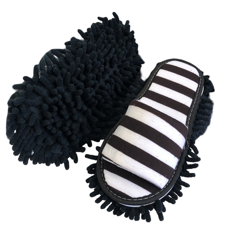 Papuci mop din plus, unisex, design convenabil, material ultra-moale ...