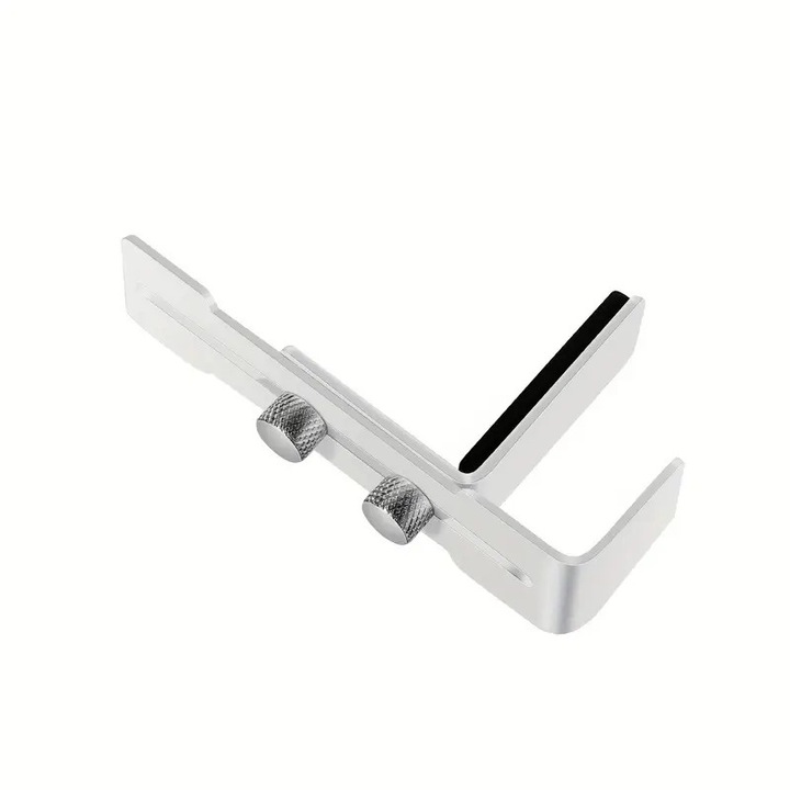 Suport reglabil din aliaj de aluminiu pentru GPU, suport pentru placa grafica, kit de montare antiderapant pentru placa video, ALB Lucios