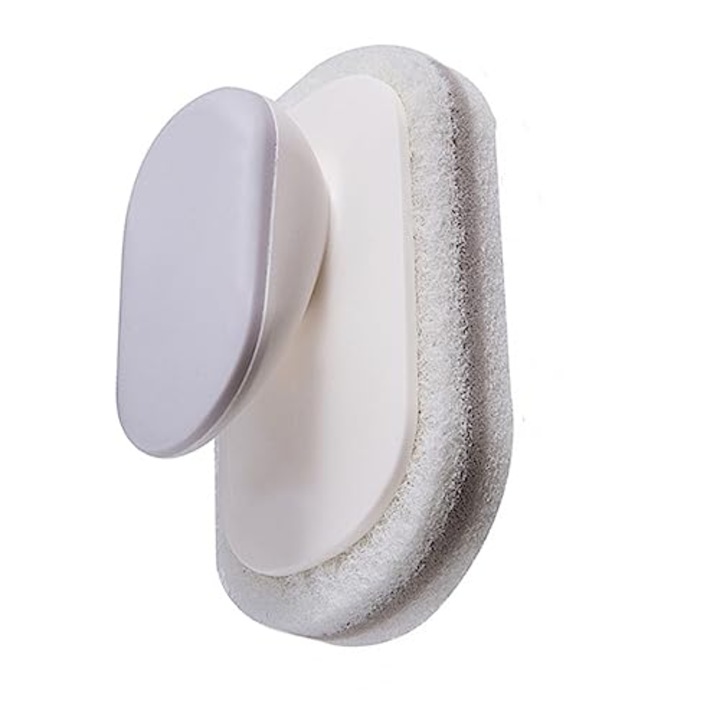 Perie de curatare PowerScrub Pro, design cu trei straturi, culoare gri, dimensiuni compacte