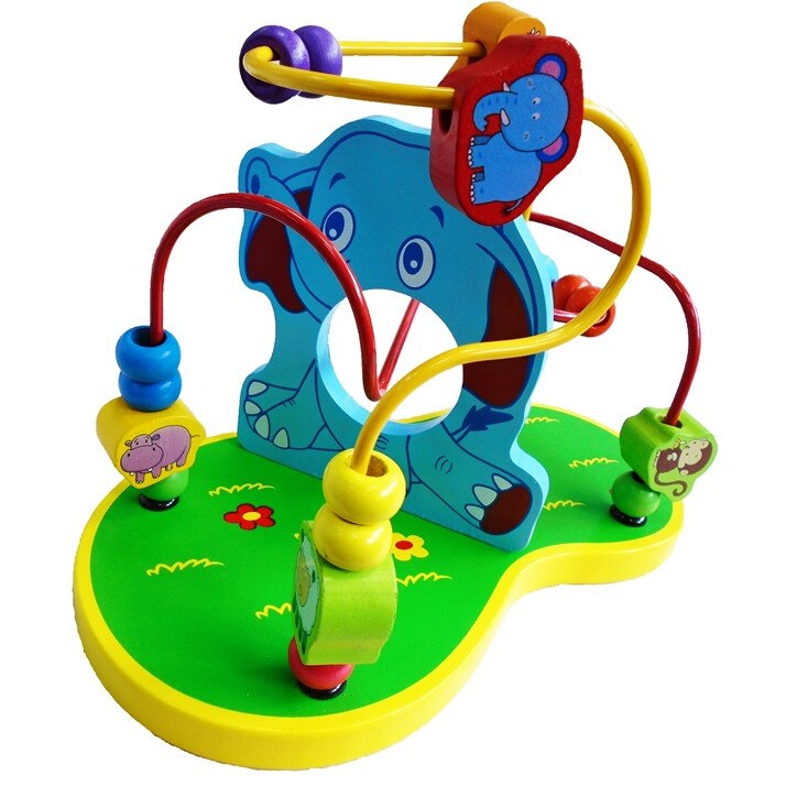 Labirint din lemn cu accesorii