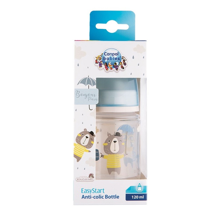 Canpol babies Antikólikás széles cumisüveg EasyStart 120 ml
