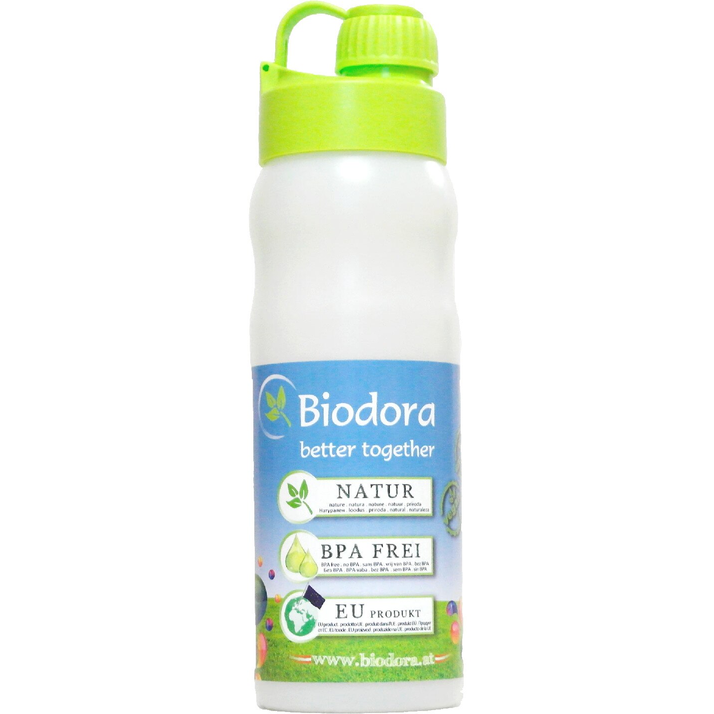 Sticla Biodora, capac verde, bioplastic, 500 ml