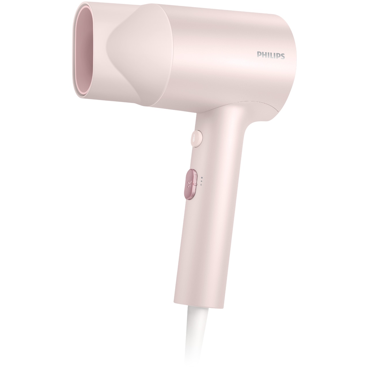 Uscator de par Philips BHD321/50, 1600W, ingrijire cu ioni, 2 setari de viteza, 2 setari de temperatura, cap de coafare, Roz