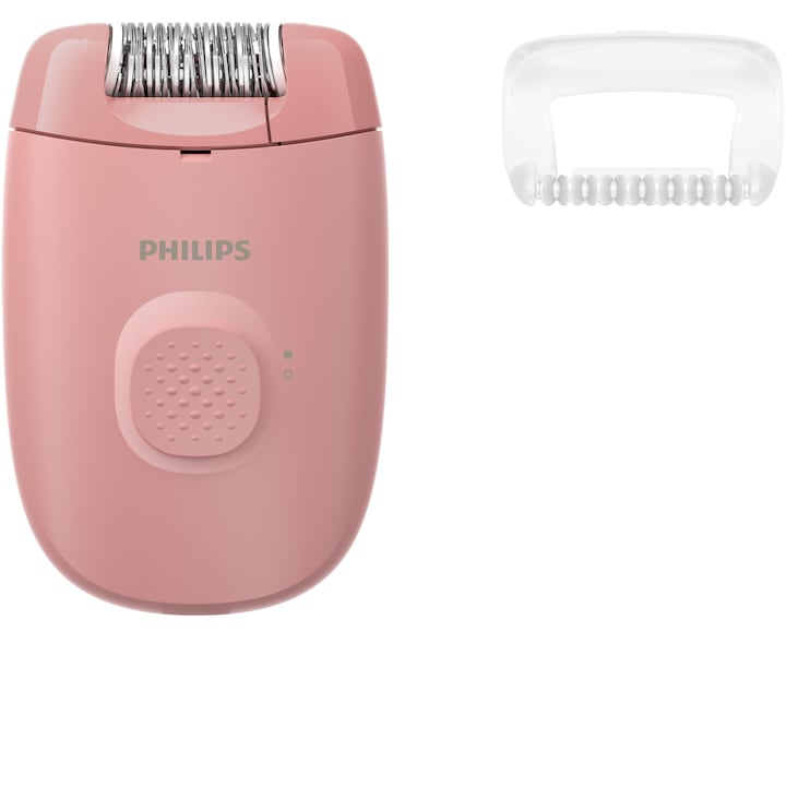 Epilator Philips Seria 2000 BRE227/00, 1 setare de viteza, cap de epilare lavabil, 1 accesoriu, Roz