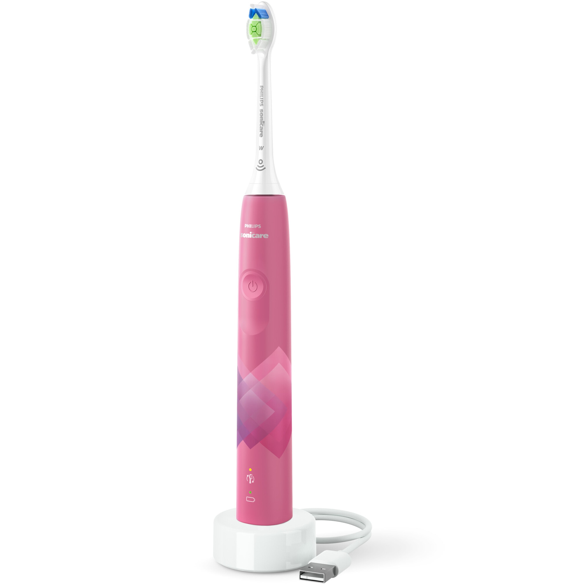 Periuta de dinti sonica electrica Philips Sonicare Seria 4100 HX3689/41, 31000 miscari/minut, 1 mod de curatare, 2 intensitati, senzor presiune, functii BrushSync & SmartTimer, 1 c