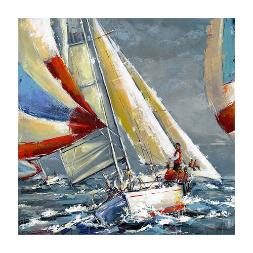 Tablou Canvas - Nautic, Vapor, Mare, Valuri, Vara, 100 x 100 cm