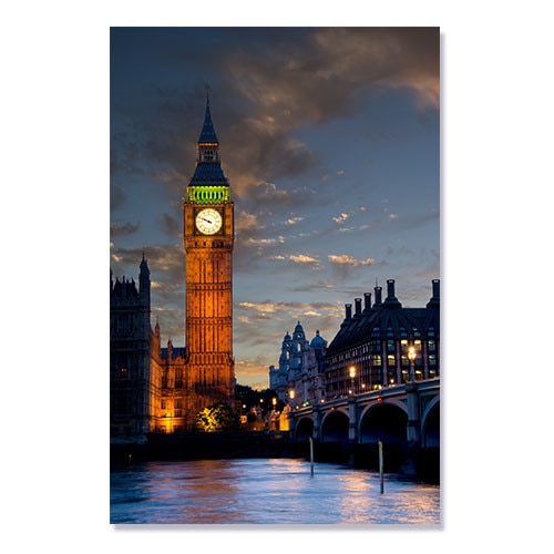 Tablou Canvas - Anglia, London, Big Ben, Apus de soare 60 x 90 cm