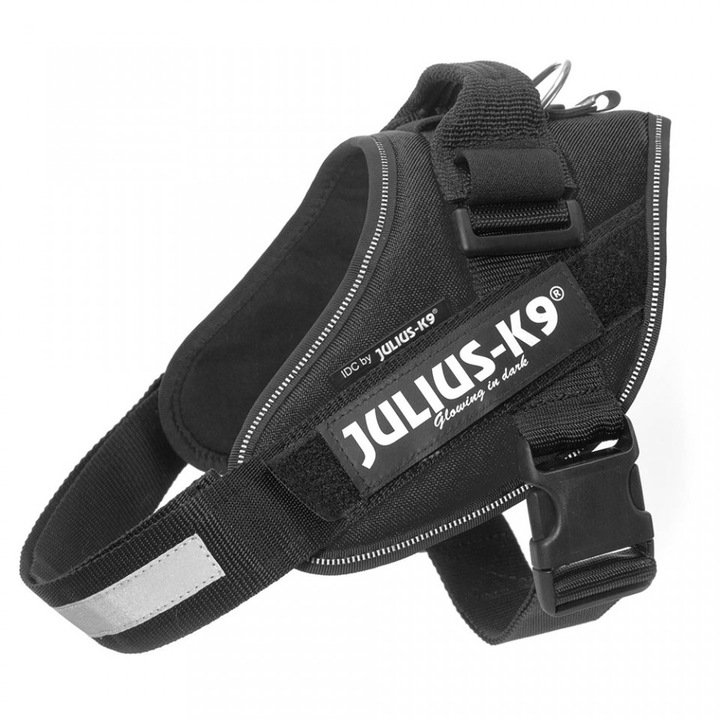 Ham IDC Power pentru caini Julius K9, Talie medie, 14-25 kg, Negru