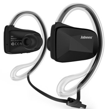Casti bluetooth sport Jabees waterproof IPX4 wireless aptX NFC VOIP Bsport Black Casti bluetooth sport Jabees waterproof IPX4 wireless aptX NFC VOIP Bsport Black