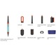 Ondulator multistyler Dyson HS08 Airwrap i.d.™, conexiune Bluetooth®, 3 trepte de viteza, 3 trepte de temperatura, Ceramic Patina-Topaz
