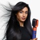Ondulator multistyler Dyson HS08 Airwrap i.d.™, conexiune Bluetooth®, 3 trepte de viteza, 3 trepte de temperatura, Ceramic Patina-Topaz