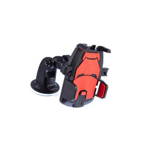 Suport iMK auto, universal, pentru telefoane cu latime intre 45 - 95 mm, Negru-Rosu