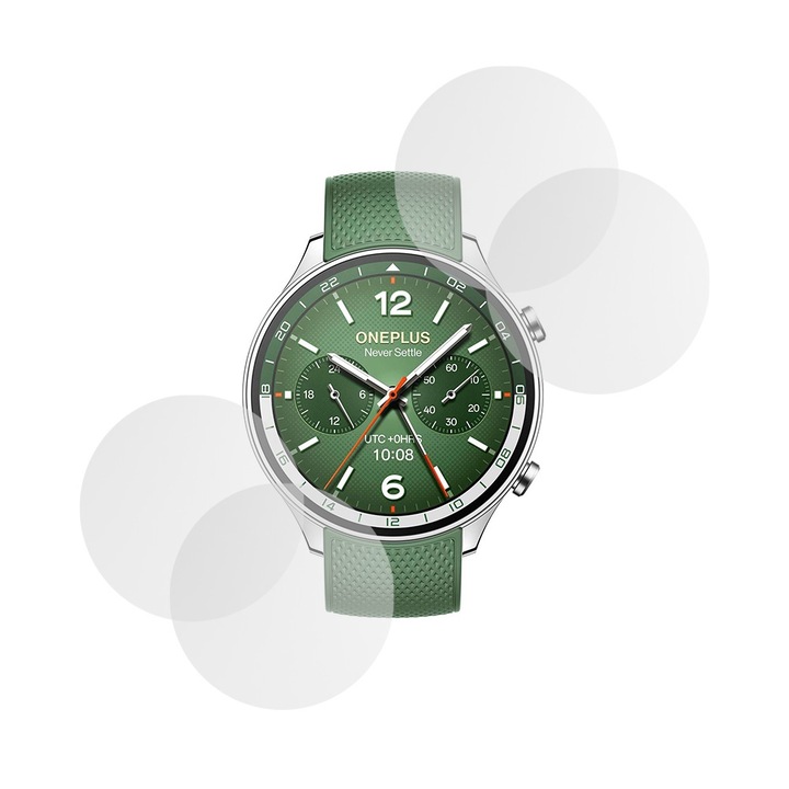 OnePlus Watch 2 (eSIM), InvisiFlex Matte, tükröződésmentes, tükröződésmentes, ideális védelem, puha tapintás, regeneráló tulajdonságok, oleofób bevonat, ULTRA HD technológia kompatibilis képernyővédő fólia készlete 4 db