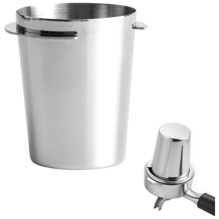 58 mm-es adagolópohár, TasyPins, rozsdamentes acél, barista tartozék, könnyen tisztítható, kereskedelmi kávégépekhez alkalmas