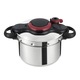 Oala sub presiune Tefal Clipso Minut Easy, 6 L, rosu-negru