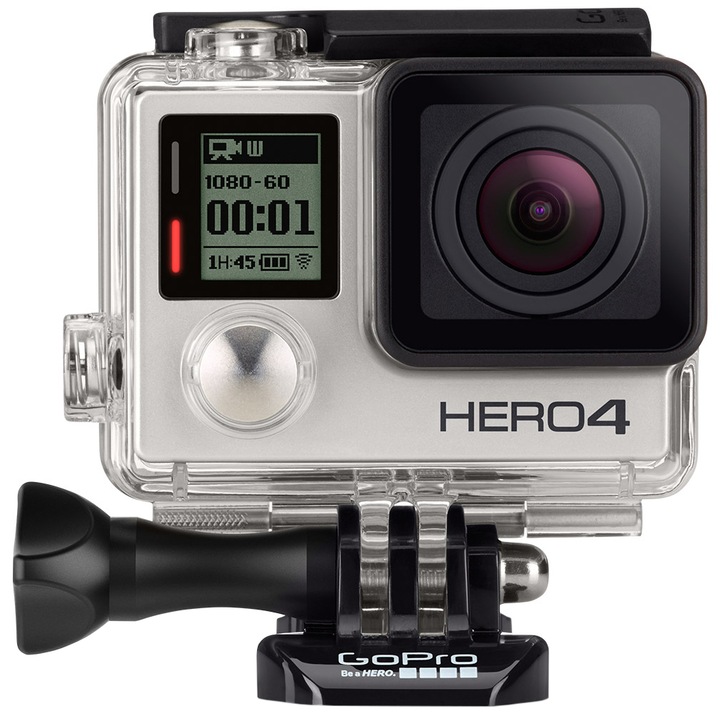 Спортна видеокамера Full HD GoPro Hero 4 Silver Edition