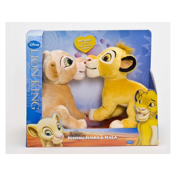 Oroszlánkirály: Szimba és Nala plüssfigurák, 20 cm