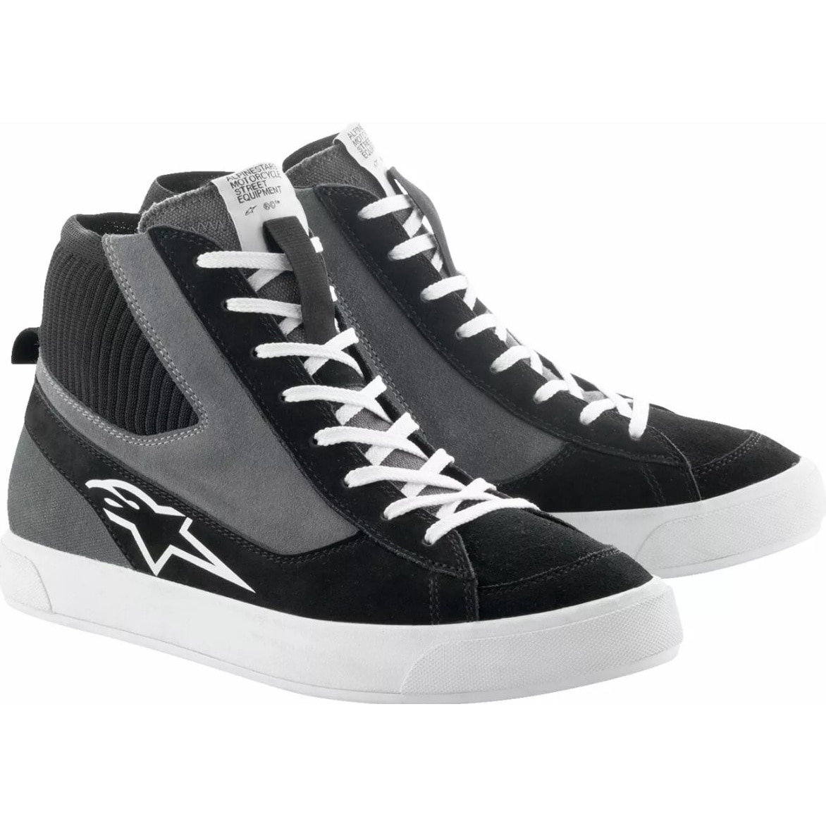 Adidasi moto Alpinestars stated negru/gri, 42 - eMAG.ro