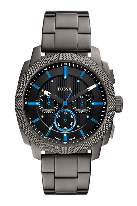 Fossil, Часовник Machine от неръждаема стомана с хронограф, Тъмносив
