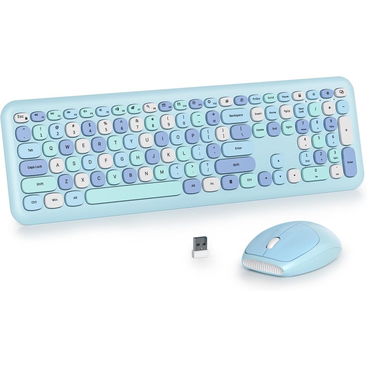 Комплект клавиатура и мишка, Onix, Bluetooth, черно/червено, 1600 DPI