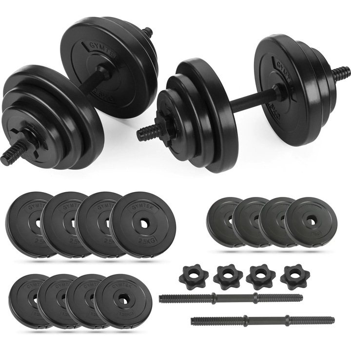 Set de gantere compozit Gymtek 2x10kg Logo