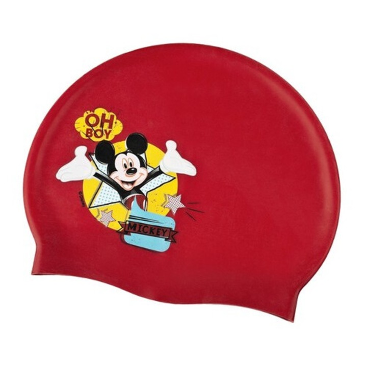 Универсална шапка за плуване Disney Mickey Mouse Red